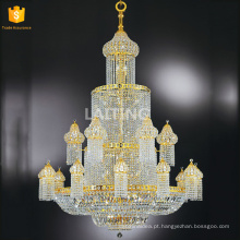 Cristal grande lâmpada pingente islâmico mesquita decoração lustre de luxo 62075